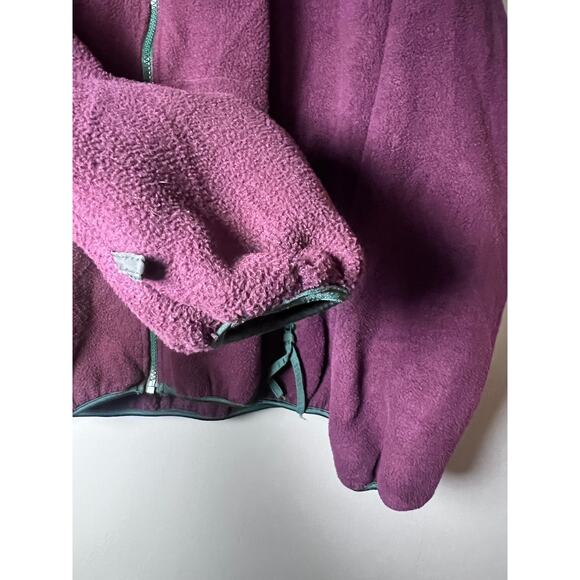 VTG Columbia Fleece Jacket Mens XL Purple Teal 90s Colorblock Y2K Retro USA Made - Picture 6 of 10